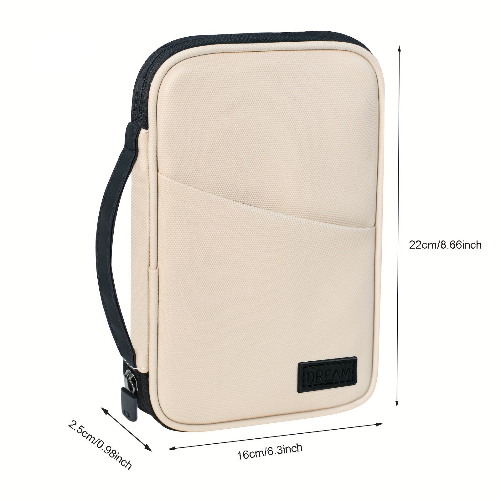 Wasserdichte Reisebrieftasche Mit Mehreren Reißverschlussfächern