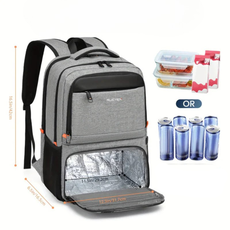 Diebstahlsicherer Reiserucksack Mit Lunchfach