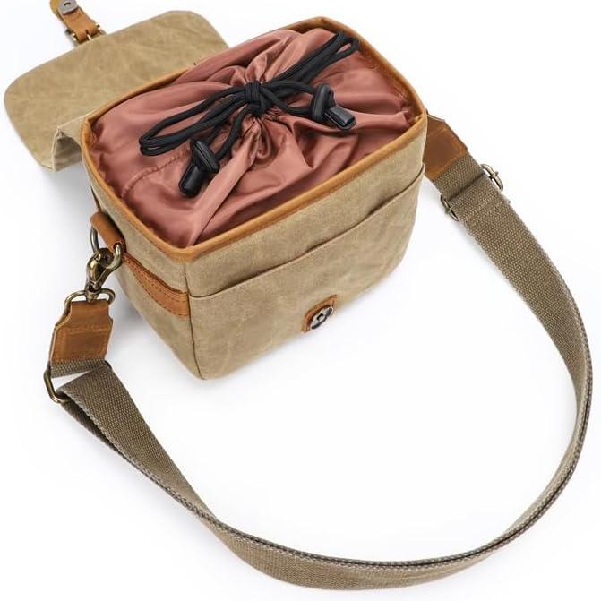 Umhängetasche Im Retro Stil Mit Verstellbaren Trennwänden