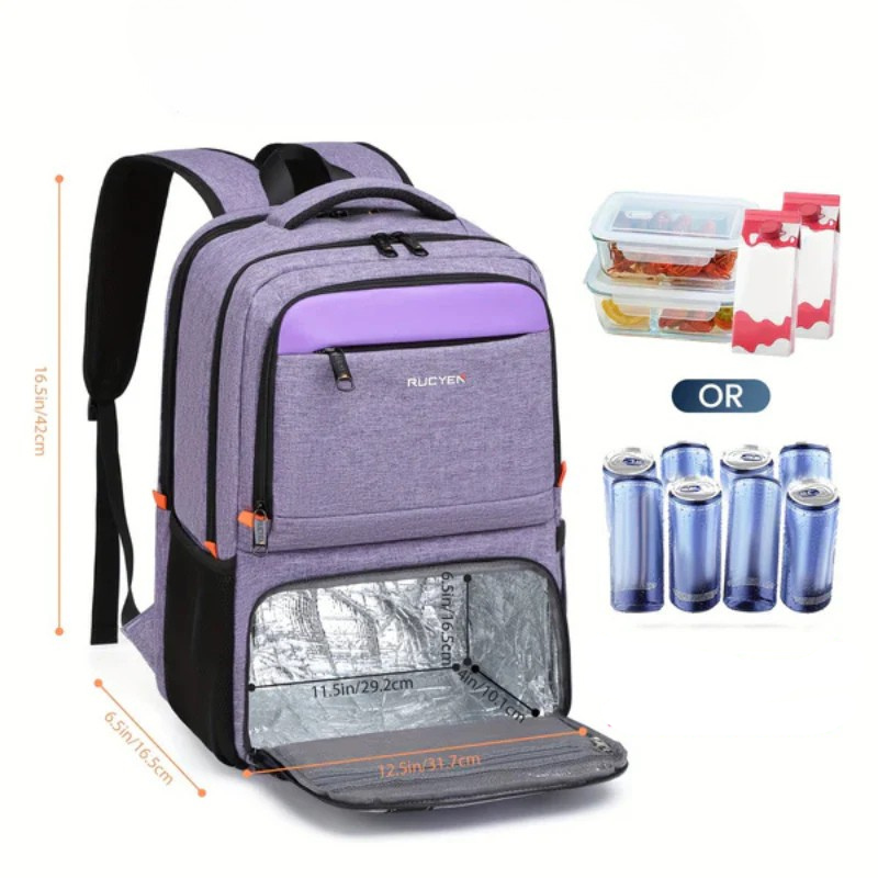 Diebstahlsicherer Reiserucksack Mit Lunchfach