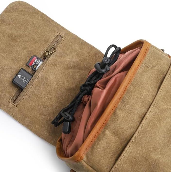 Umhängetasche Im Retro Stil Mit Verstellbaren Trennwänden