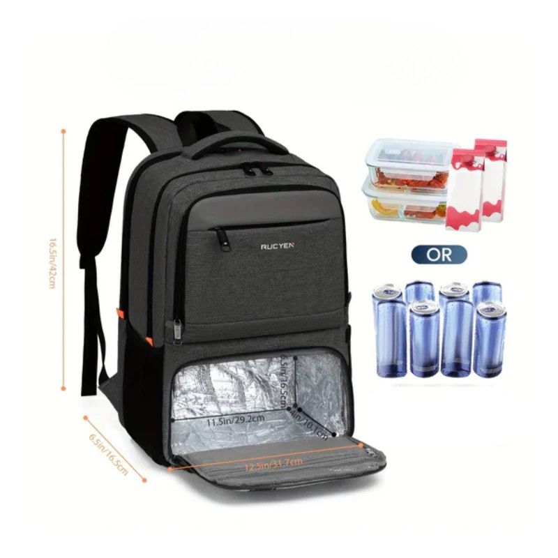 Diebstahlsicherer Reiserucksack Mit Lunchfach