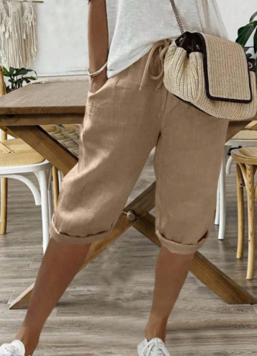 Kurze Hose Mit Kordelzug Für Damen | Sommer