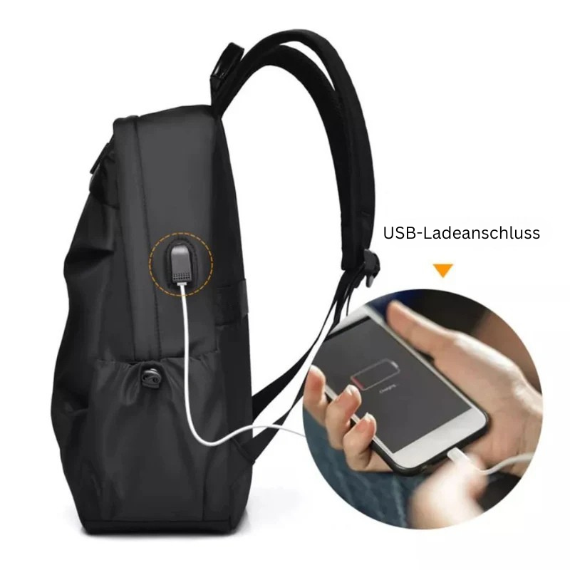 Sicherer Und Geräumiger Wasserdichter Reiserucksack Mit Usb Aufladung