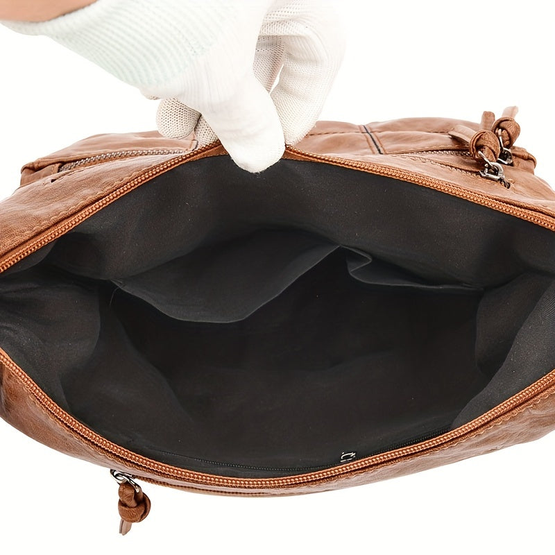 Vintage Crossbody Bag Mit Mehreren Fächern
