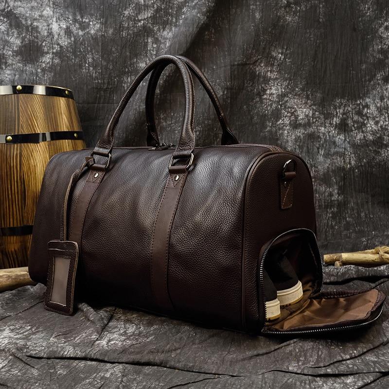 Klassisch Luxe Große Weekender Reisetasche
