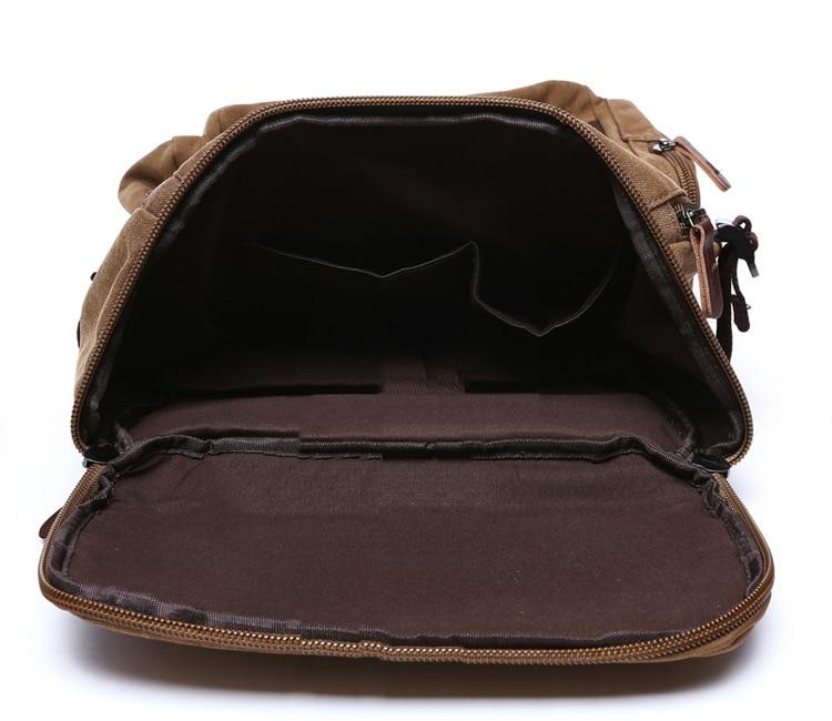Klassischer Mehrzweck-leinwand-reiserucksack