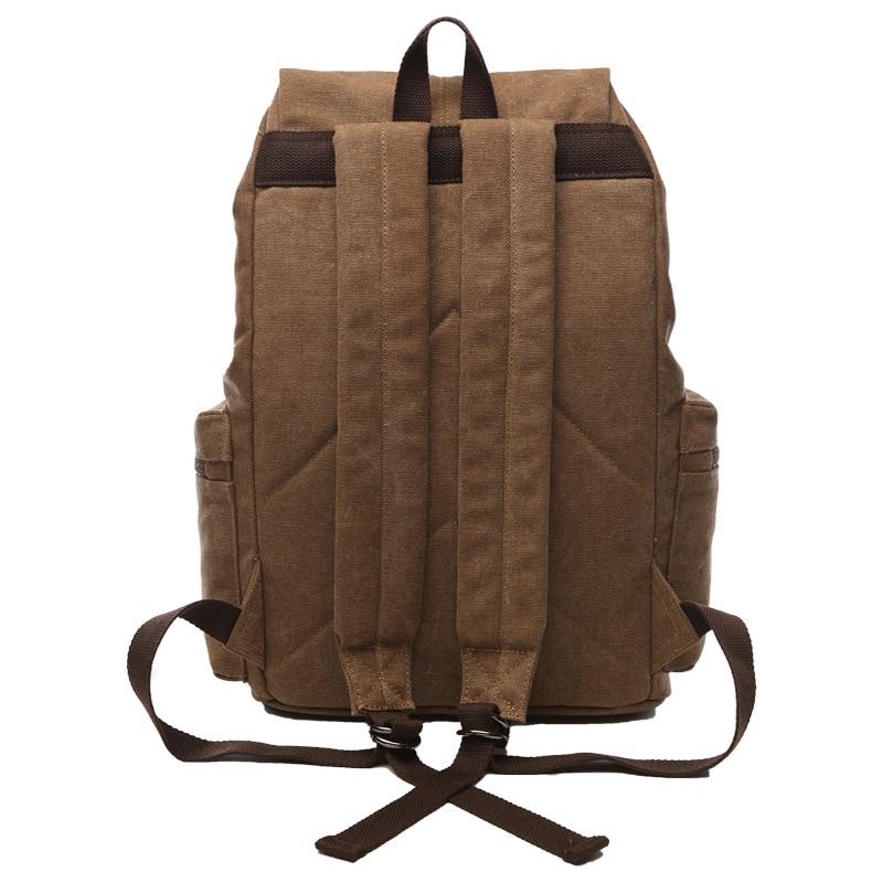 Großer Vintage-leinwand-rucksack