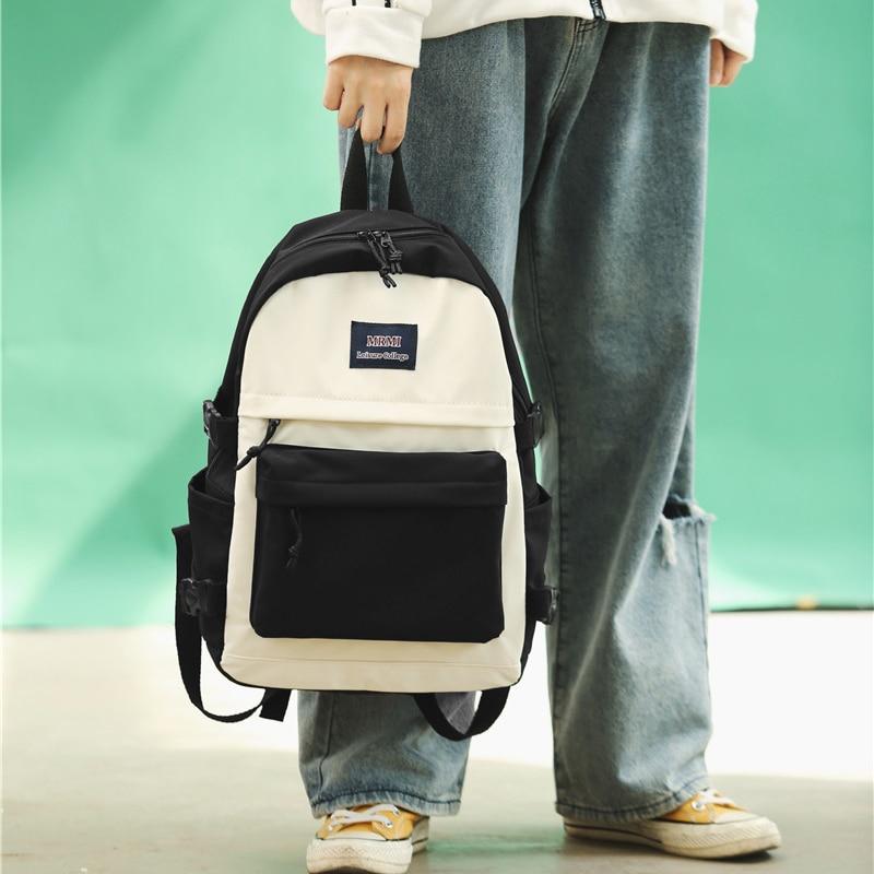 Mittlere Größe Bi Farbe Schnalle Rucksack