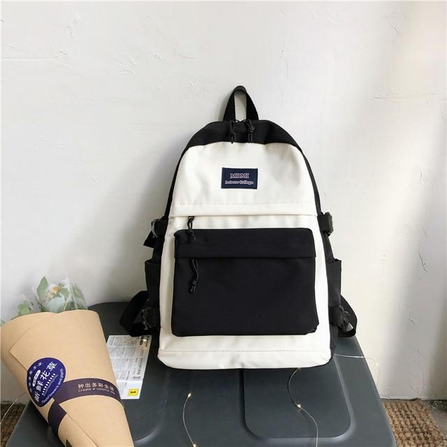 Mittlere Größe Bi Farbe Schnalle Rucksack