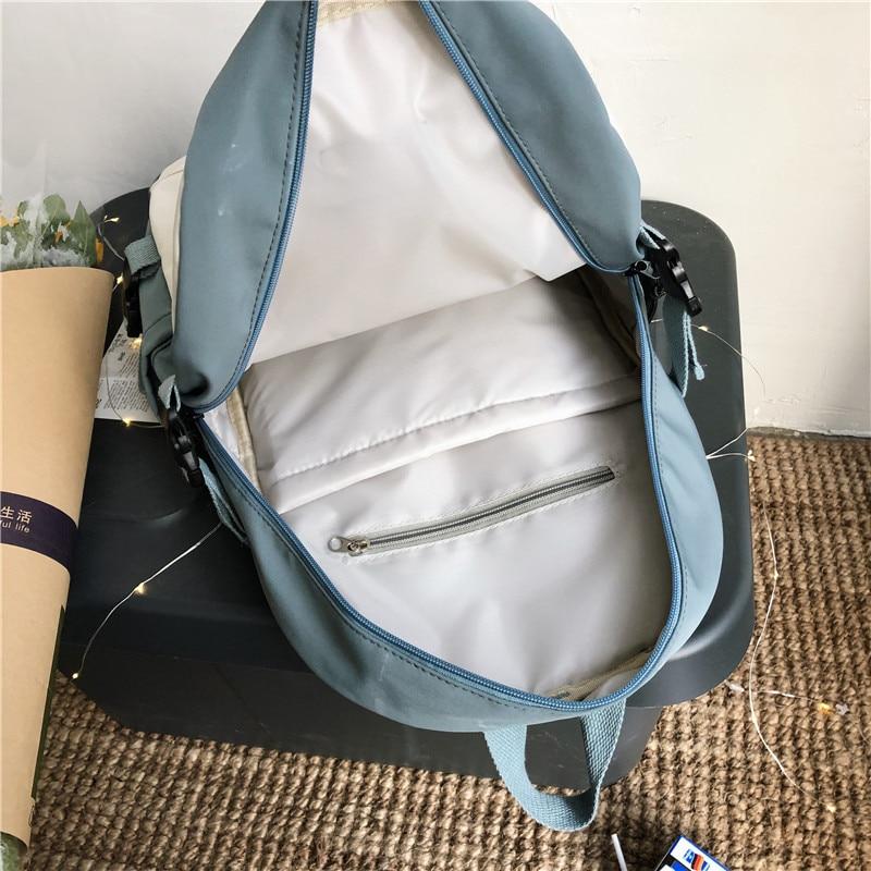 Mittlere Größe Bi Farbe Schnalle Rucksack