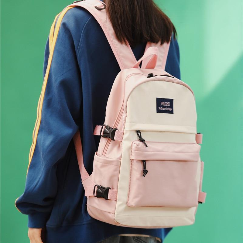 Mittlere Größe Bi Farbe Schnalle Rucksack