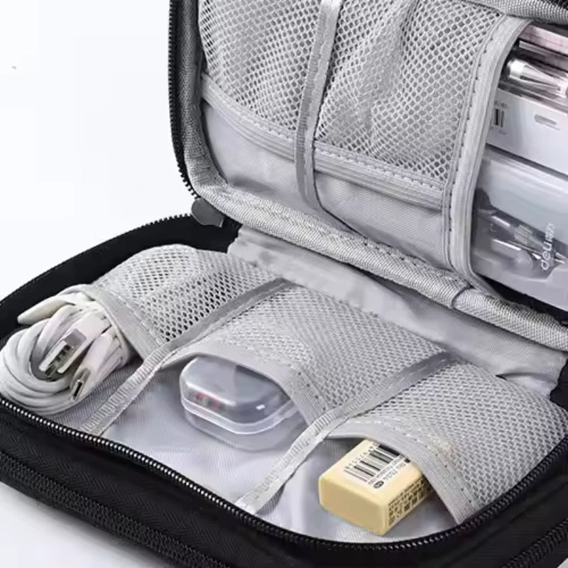 Doppelschichtige Wasserdichte Kabel Veranstalter Tasche