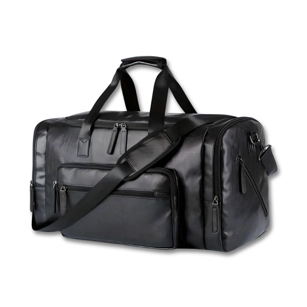 Klassische Herren Leder Duffle Bag