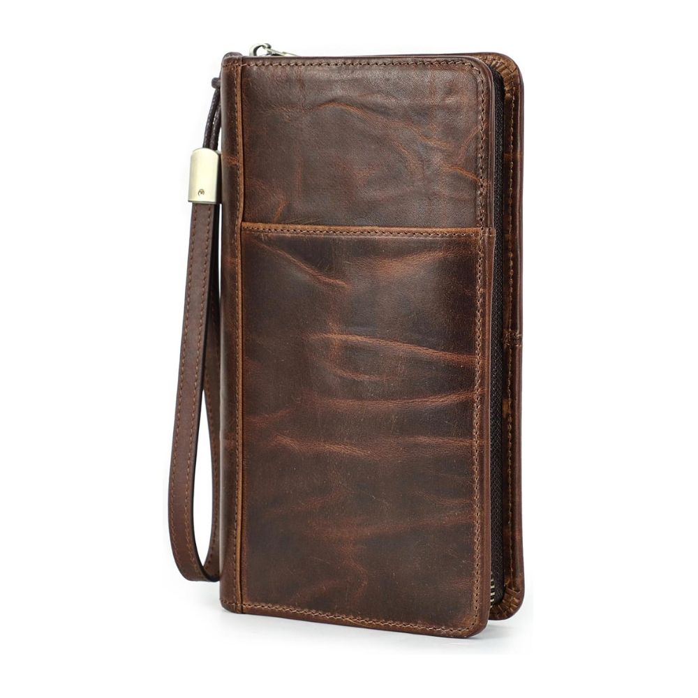 Grain Leder Reisepass Wallet