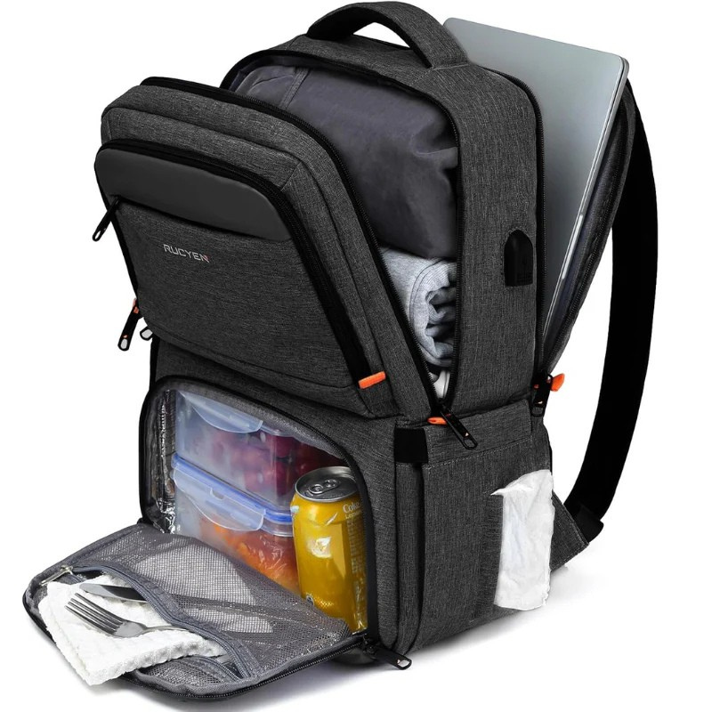 Diebstahlsicherer Reiserucksack Mit Lunchfach